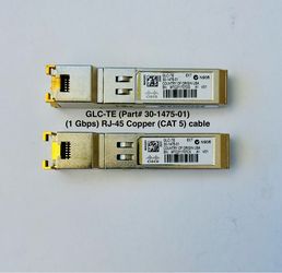 Genuine Cisco (1 GBPS) Gbit GLC-TE (Part #30-1475-01) RJ-45 copper Cable Connectors
