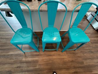 Teal Bar Chairs