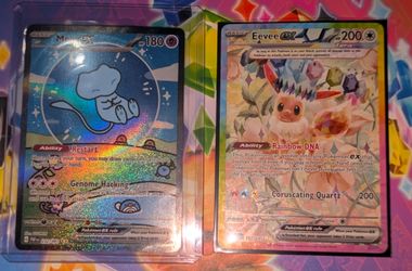 Bubble Mew and Eevee