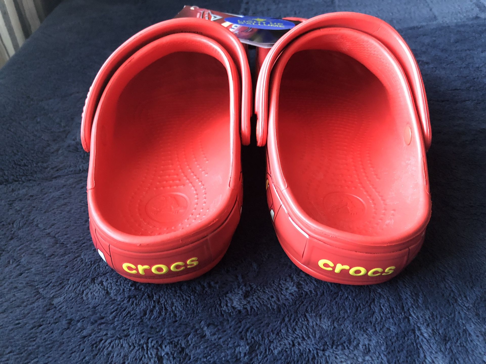 Crocs Classic Clog Lightning McQueen - (Sizes 5-13) - Ships FAST - FREE SHIP