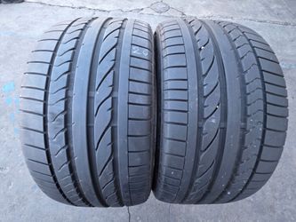 2 USED TIRES BRIDGESTONE RFT 275/40/20