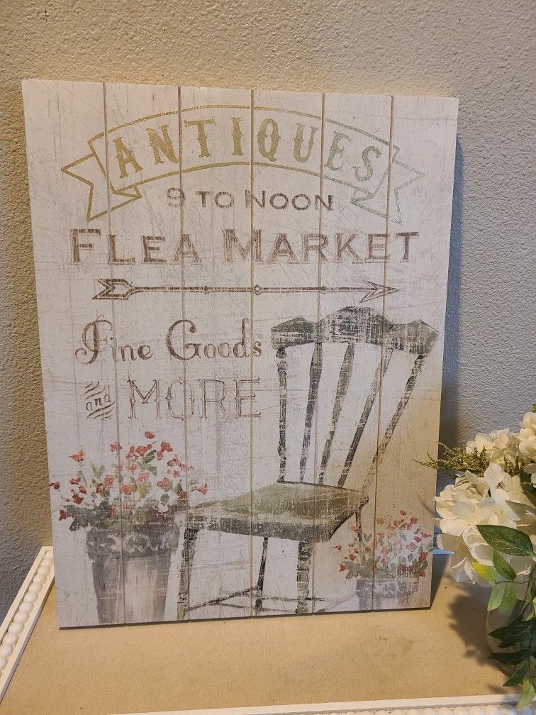 Shabby Chic/ Cottage Wooden Print