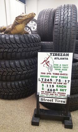 LT 245 75 17 BRAND NEW TIRE TIRES $115 EACH $460 SET