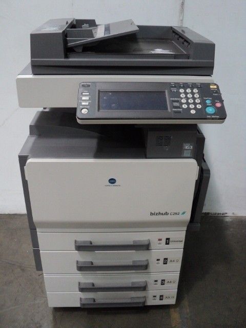 KONICA MINOLTA bizhub C252, Multifunctional Color Laser Copier, White/Grey