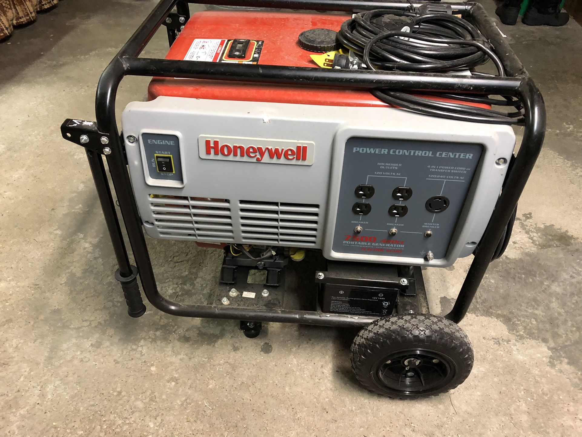 Honeywell Portable Generator 7500 Brand new