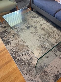 Clear Glass Coffee Table