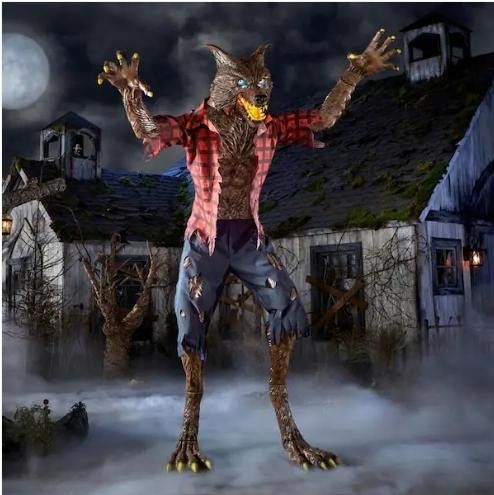 9.5 ft Animatronic Halloween Immortal Werewolf Home Depot Home Accents