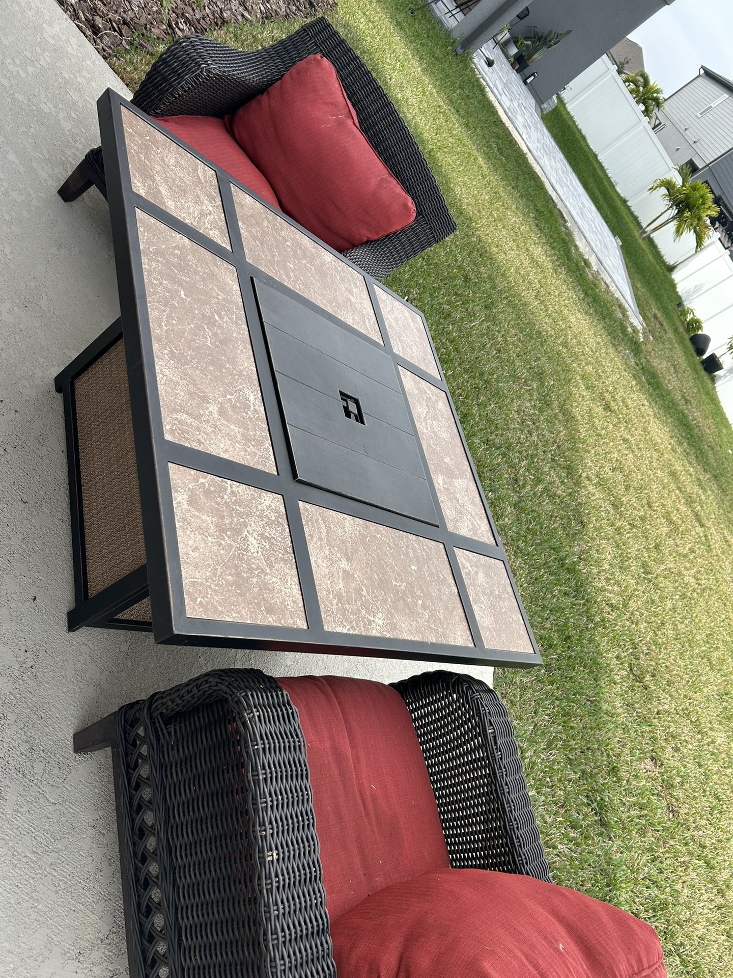 Patio set firepit Outdoor Furniture set