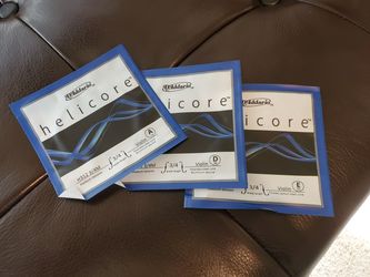 3/4 Helicore violin string set (no G string)
