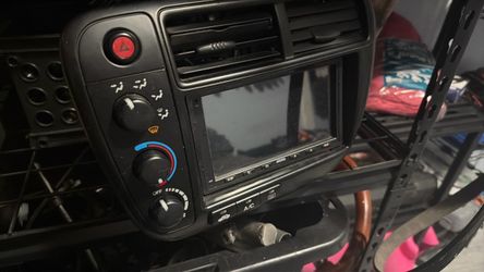civic center console with double din