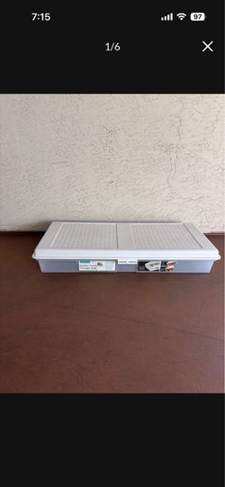 One styleMaster Low Profile Slender Jumbo Under Bed Storage Box Storage Bin Underbed 40x18x6