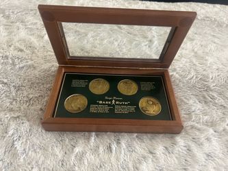 Babe Ruth rare gold coin at