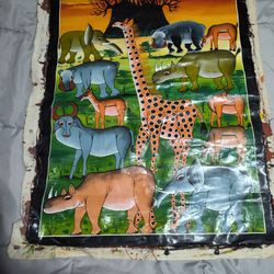 Original African Artwork--Acrylic on Canvas