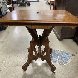 Victorian Rolling Side Table