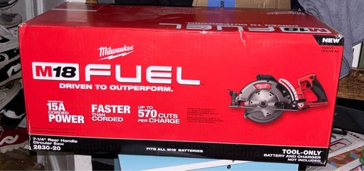 NEW - M18 FUEL 18V Lithium-lon Cordless 7-1/4 in. Rear Handle Circular Saw (Tool-Only)