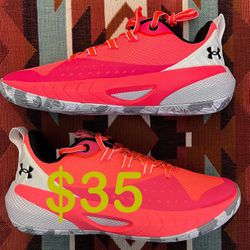 Under Armour HOVR Ascent Pink/White Basketball Shoes Women’s Size 9.5 “New”