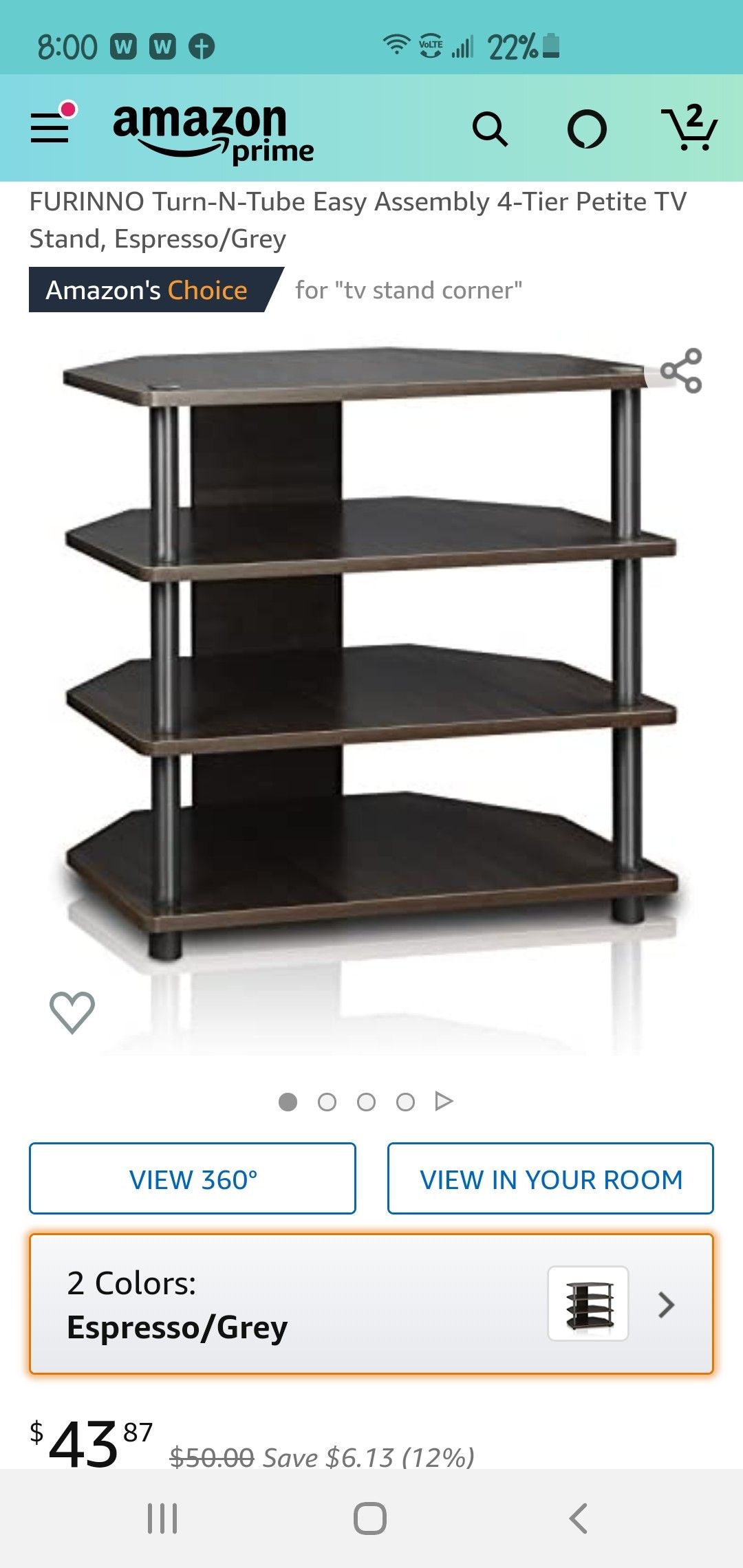 4 shelf TV stand