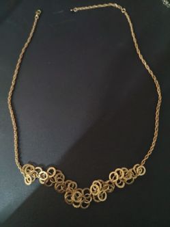 (individual prices) 1 Gold necklace, 2 sterling silver bracelets