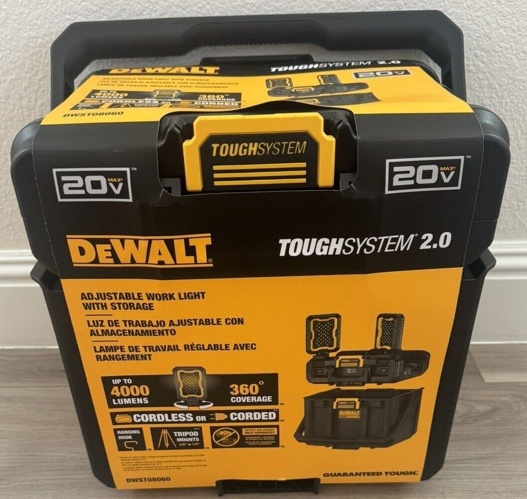 DEWALT Toughsystem 2.0 20-Volt Light-Box Tool Organizer DWST08060