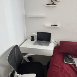 Computer Wall Table with Chair