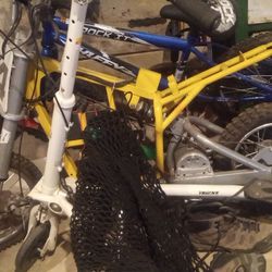 Yellow Mini Dirt Bike Frame/Parts