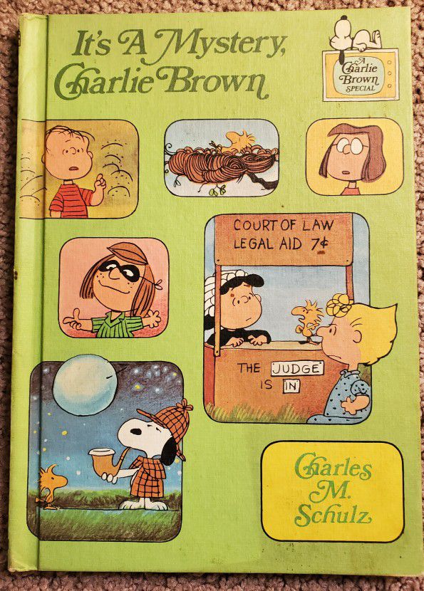 Vintage Book It's A Mystery Charlie Brown 