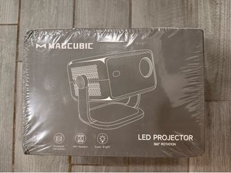 NEW Magcubic L018 Smart LED Projector 1080P WiFi Screen Cast 360° Rotation Sealed