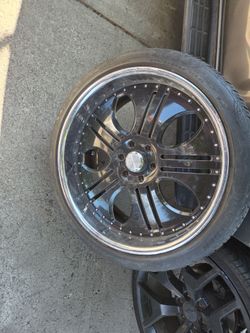 24in 2 piece lexani forged wheeel