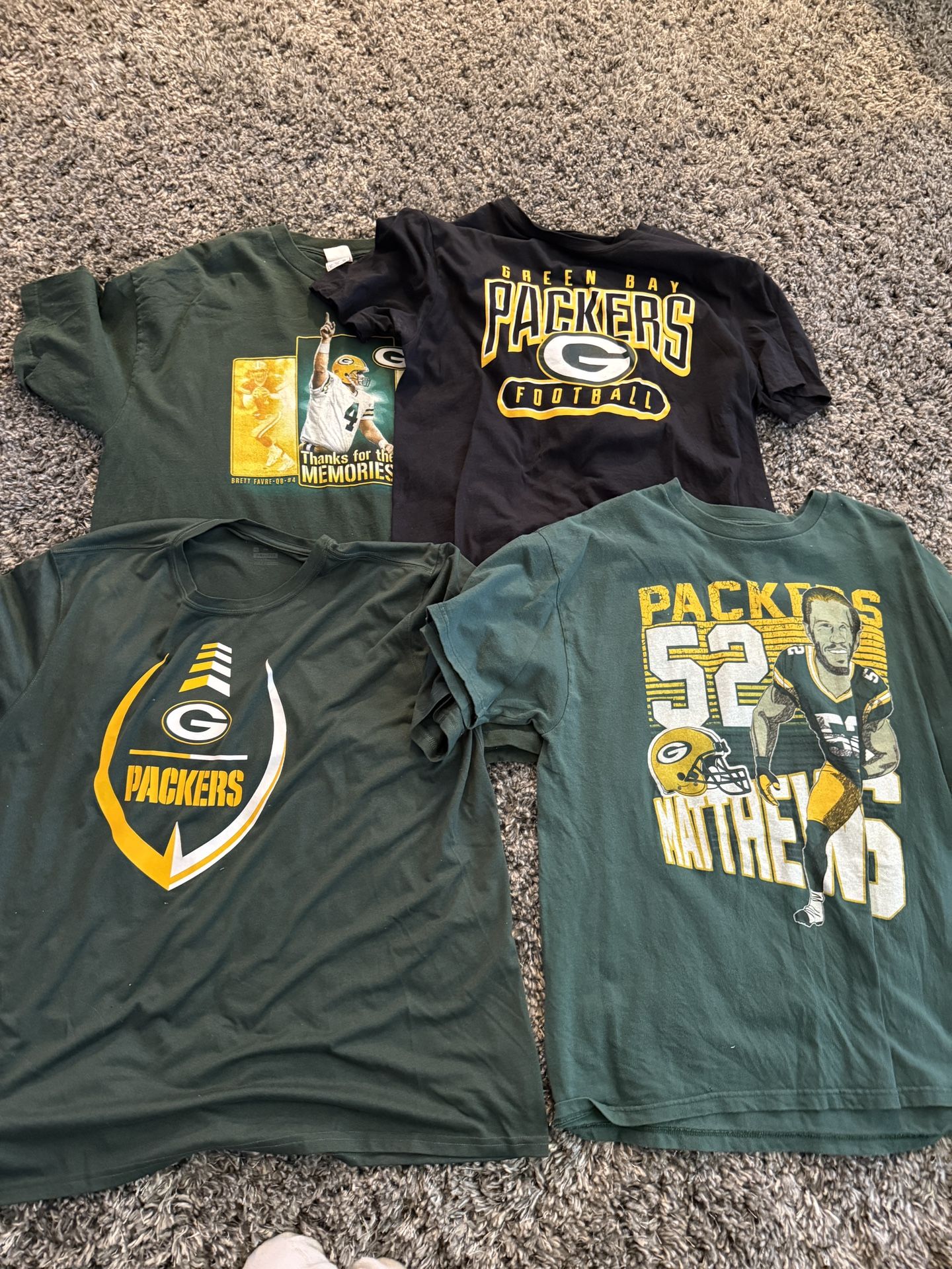 4 Green Bay Packers Shirts