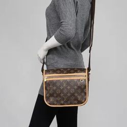 Louis Vuitton Monogram Bosphore PM Messenger Bag purse crossbody W/DustBag