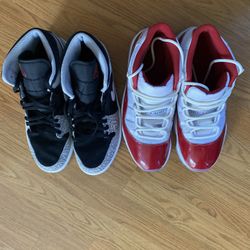 Jordan 1 Mid & Jordan 11 (SIZE11 Mens)