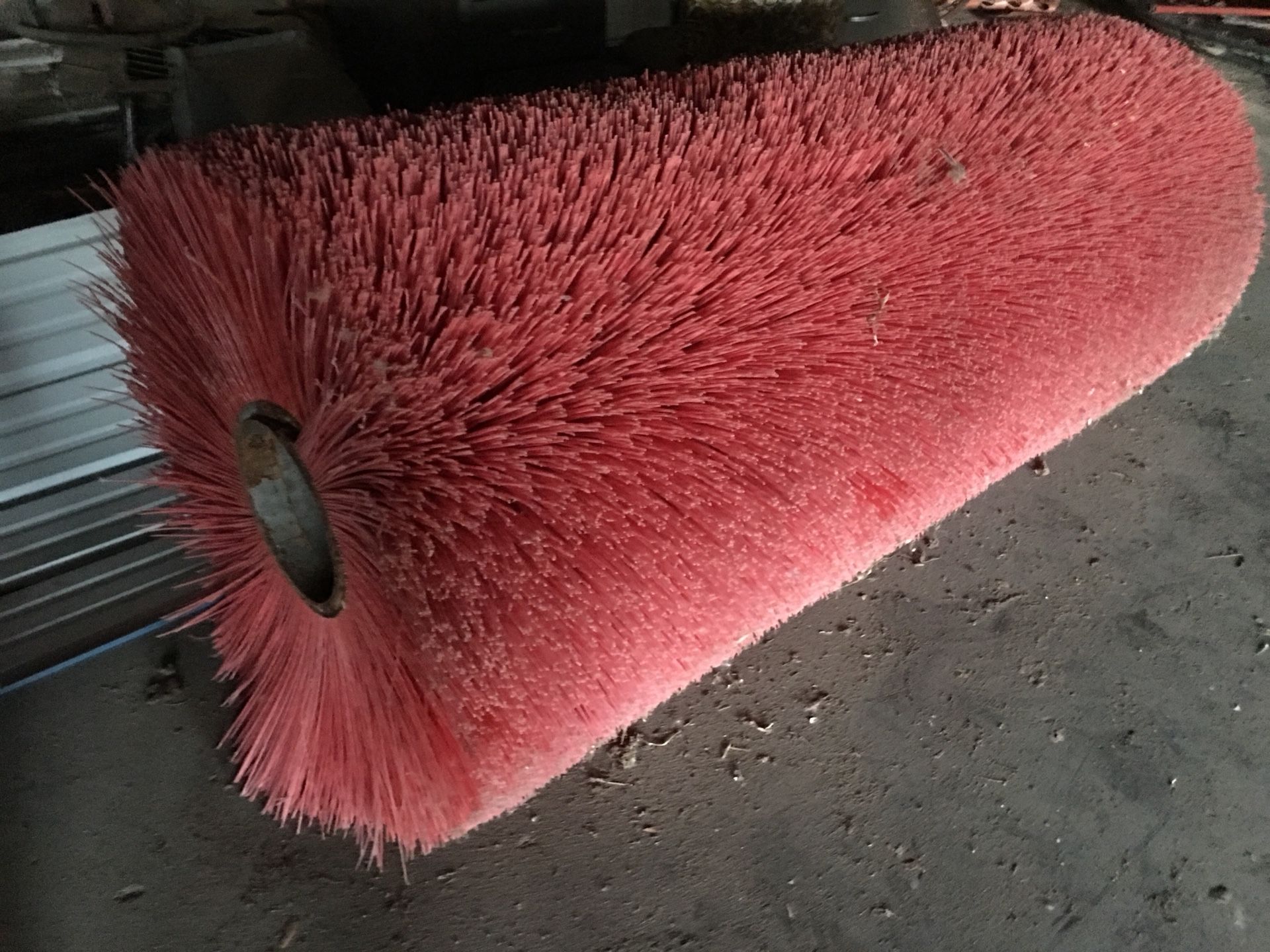 Large street sweeper brush/cattle scratcher