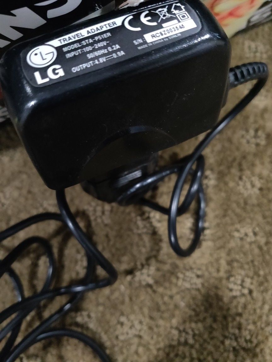 1/4 Genuine OEM LG Wall Travel Charger AC Adapter STA-P52WR EXCELLENT