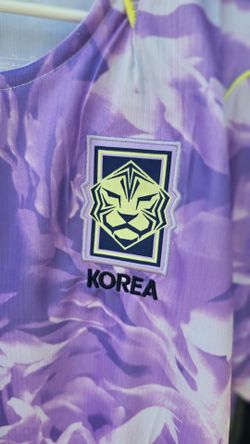 Korea AWAY purple jersey.
