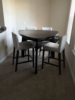 High table and chairs