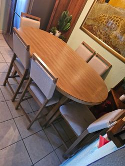 Six chair dining set
