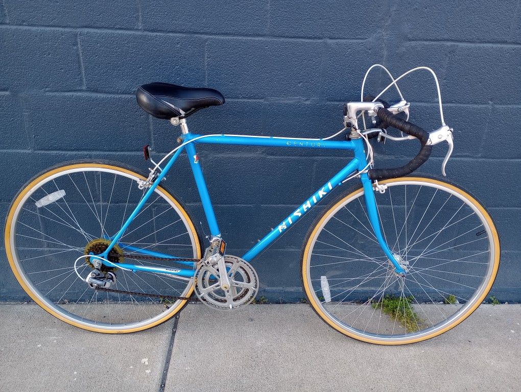 VINTAGE 80s Nishiki Century 12 Speed Road Bike Bicycle NEW TUBES/GRIP/LUBE