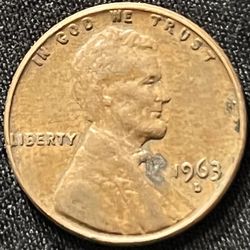 1963 D Error Penny