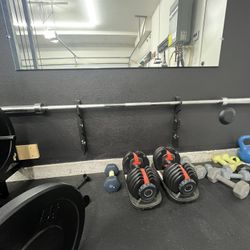 Wall Mounted 3 Bar Holder / Gym / Barbell