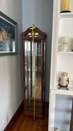 TWIN CURIO  CABINETS-76 inches High-12 inches Deep