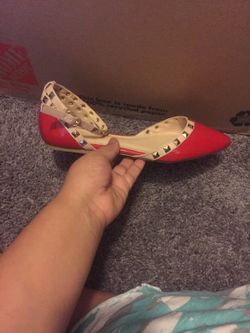 Brand new red Charlotte Russe flats size 7 1/2