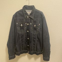 True Religion Jean Jacket XXL Fits as XL