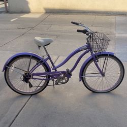 Purple Beach Cruiser (needs new tires)