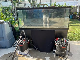 120 gallon clear glass fish tank