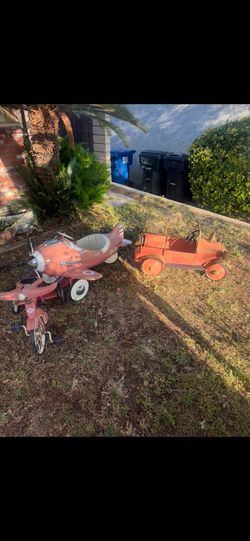 3- vintage pedal cars