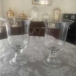 Set Of 2 Decorations Glass 