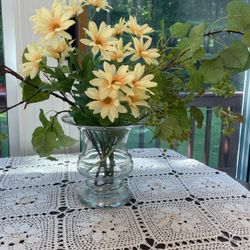 Party Wedding Shape Vase With Artificial Flowers 