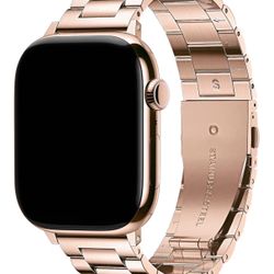 Fullmosa Metal Band Compatible with Apple  Rose Gold