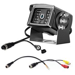 1080P HD Backup Camera for RV, PAL NTSC Reverse Camera with RCA&4 Pin M12 GX12 Connector for CVBS AHD