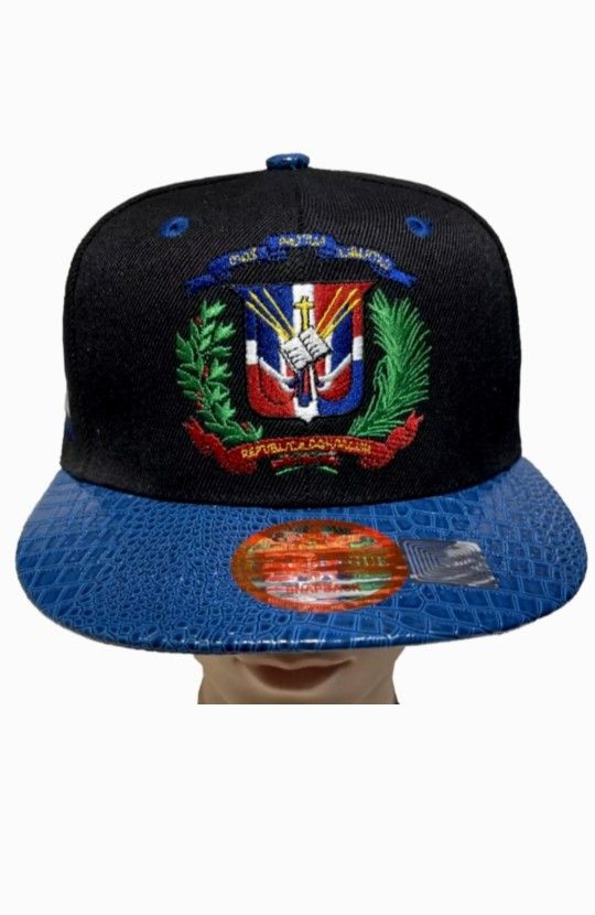 Dominican Republic Embroidered Snapback Cap